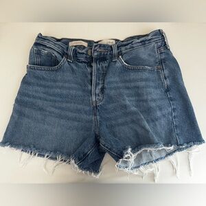 Mid Rise 90s Baggy Denim Shorts